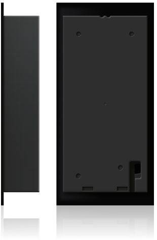 Bastion BA.KIT.UN.BLK.BLK Video-Türsprechanlage LAN Außeneinheit, Inneneinheit 1 Familienhaus Schwarz