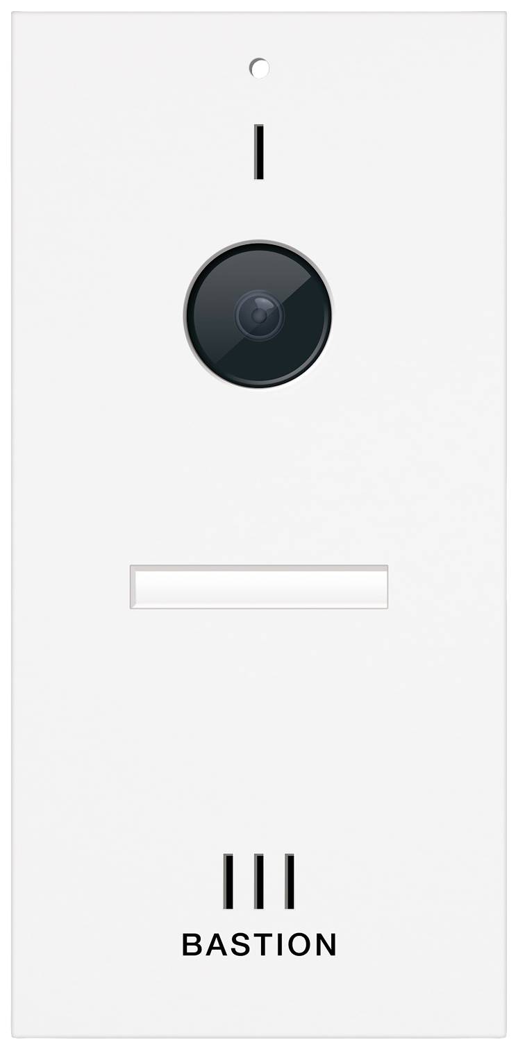 Bastion BA.KIT.UN.WHT.BLK Video-Türsprechanlage LAN Außeneinheit, Inneneinheit 1 Familienhaus Weiß, Schwarz