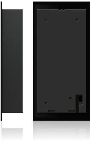 Bastion BA.OU.UN.BLK Video-Türsprechanlage Außeneinheit 1 Familienhaus Schwarz