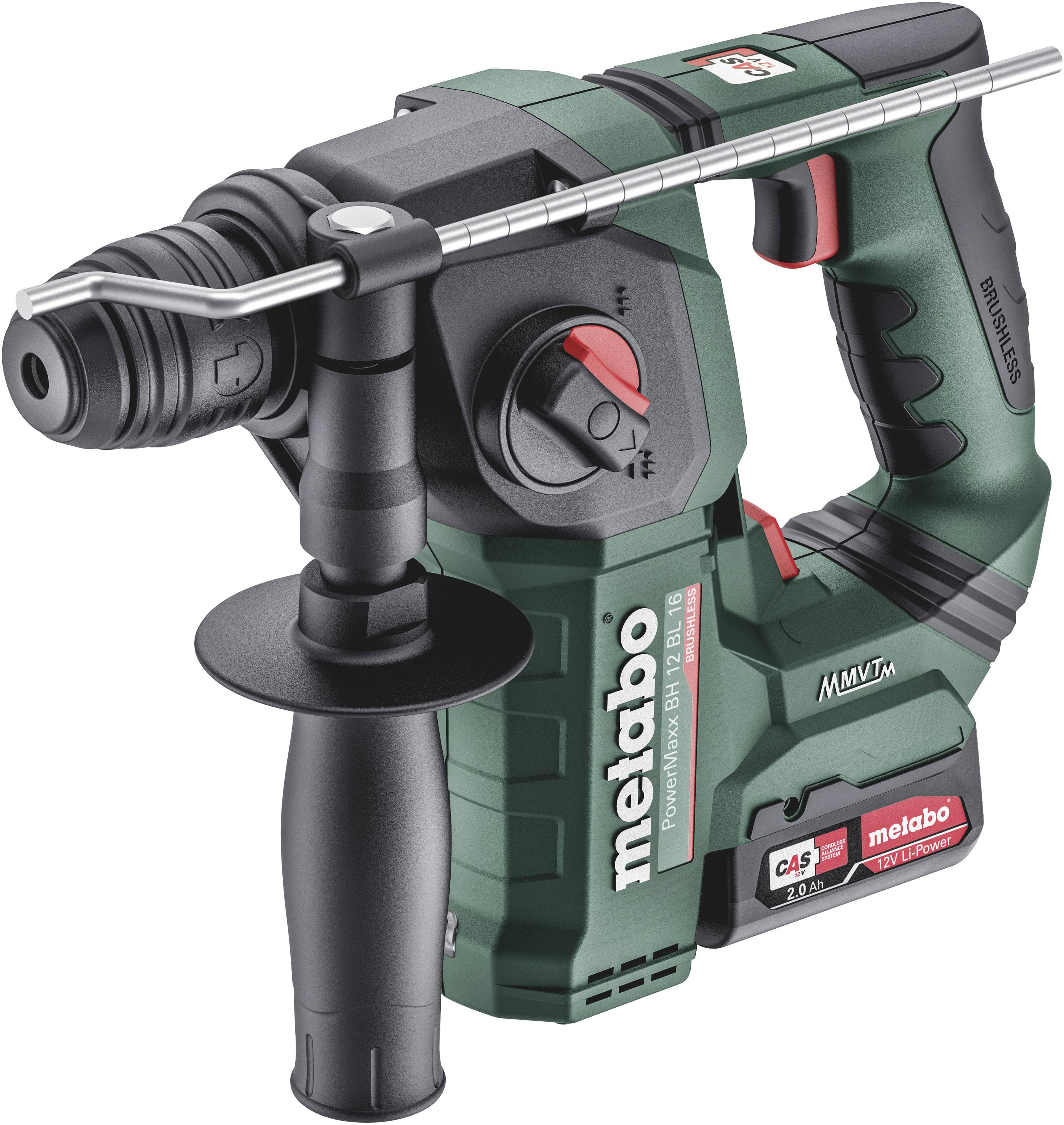 Metabo PowerMaxx BH 12 BL 16 600207500 Akku-Bohrhammer 12 V 2 Ah Li-Ion