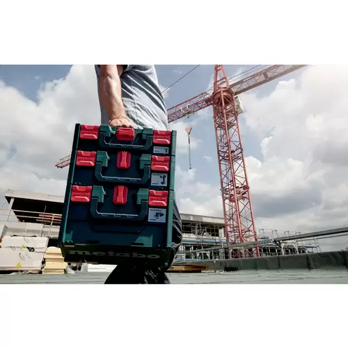 Metabo metaBOX 215 626887000 Maschinenkoffer ABS Grün/Rot (L x B x H) 396 x 296 x 215mm Metabo metaBOX 215 626887000 Maschinenkoffer ABS Grün/Rot (L x B x H) 396 x 296 x 215mm