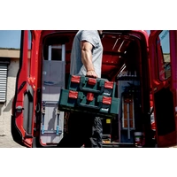 Metabo metaBOX 215 626887000 Maschinenkoffer ABS Grün/Rot (L x B x H) 396 x 296 x 215mm Metabo metaBOX 215 626887000 Maschinenkoffer ABS Grün/Rot (L x B x H) 396 x 296 x 215mm
