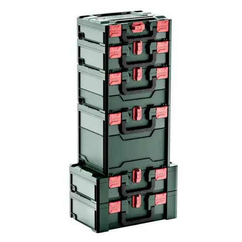 Metabo metaBOX 145 626886000 Maschinenkoffer ABS Grün/Rot (L x B x H) 396 x 296 x 145mm Metabo metaBOX 145 626886000 Maschinenkoffer ABS Grün/Rot (L x B x H) 396 x 296 x 145mm