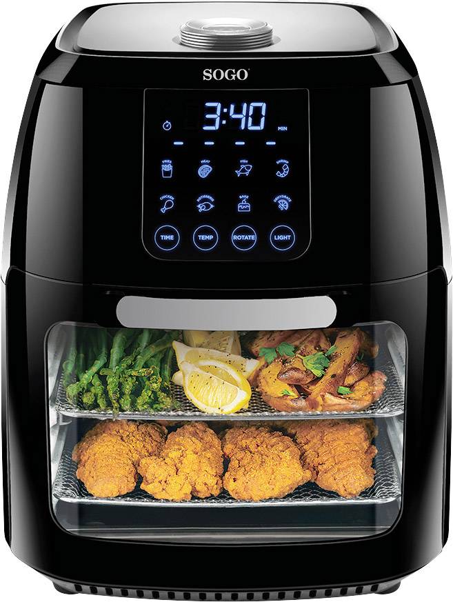 SOGO Human Technology 1800 Heißluft-Fritteuse 1800 W Schwarz