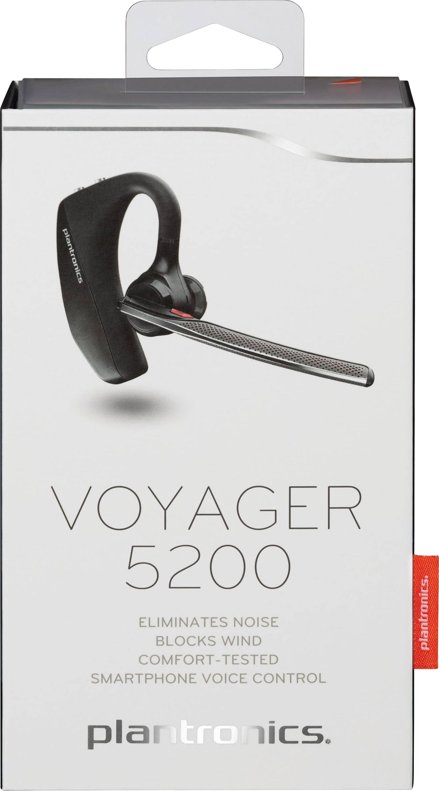 Plantronics Voyager 5200 Handy In Ear Headset Bluetooth® Mono Schwarz Mikrofon-Rauschunterdrückung