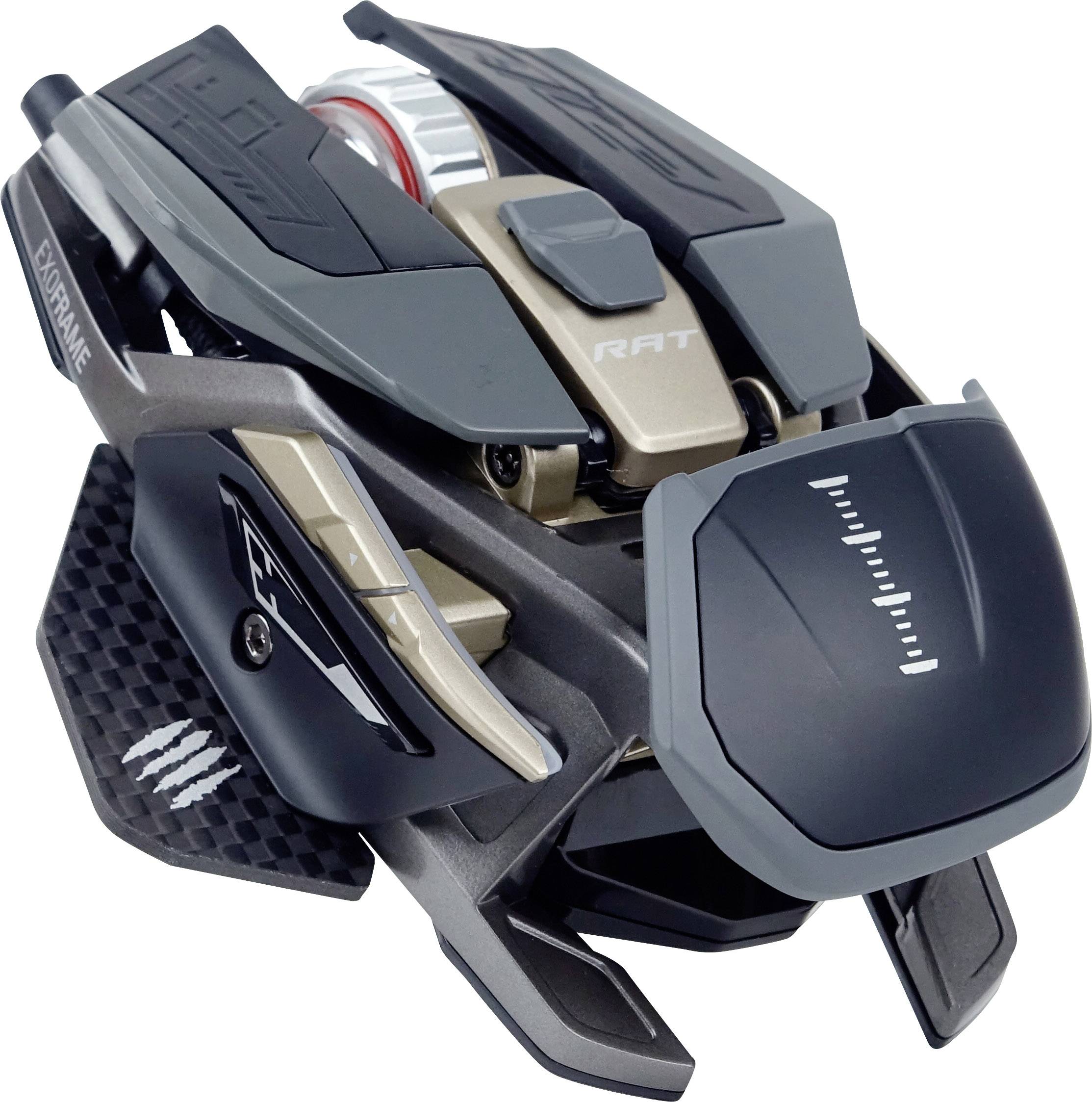 MadCatz R.A.T. PRO X3 Supreme Edition Ergonomische Gaming-Maus USB Optisch Schwarz, Gold 10 Tasten 16000 dpi Ergonomisch, Handballenauflage, Integr
