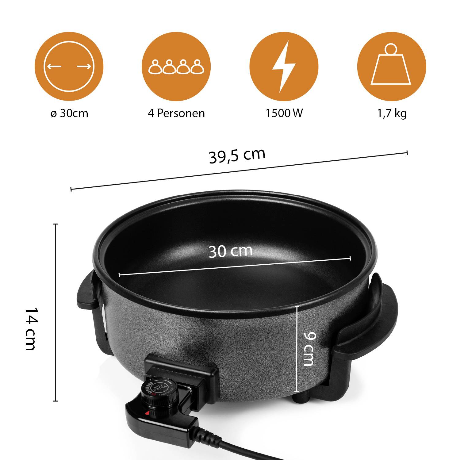 Tristar PZ-9135 Multifunktionspfanne 30 cm