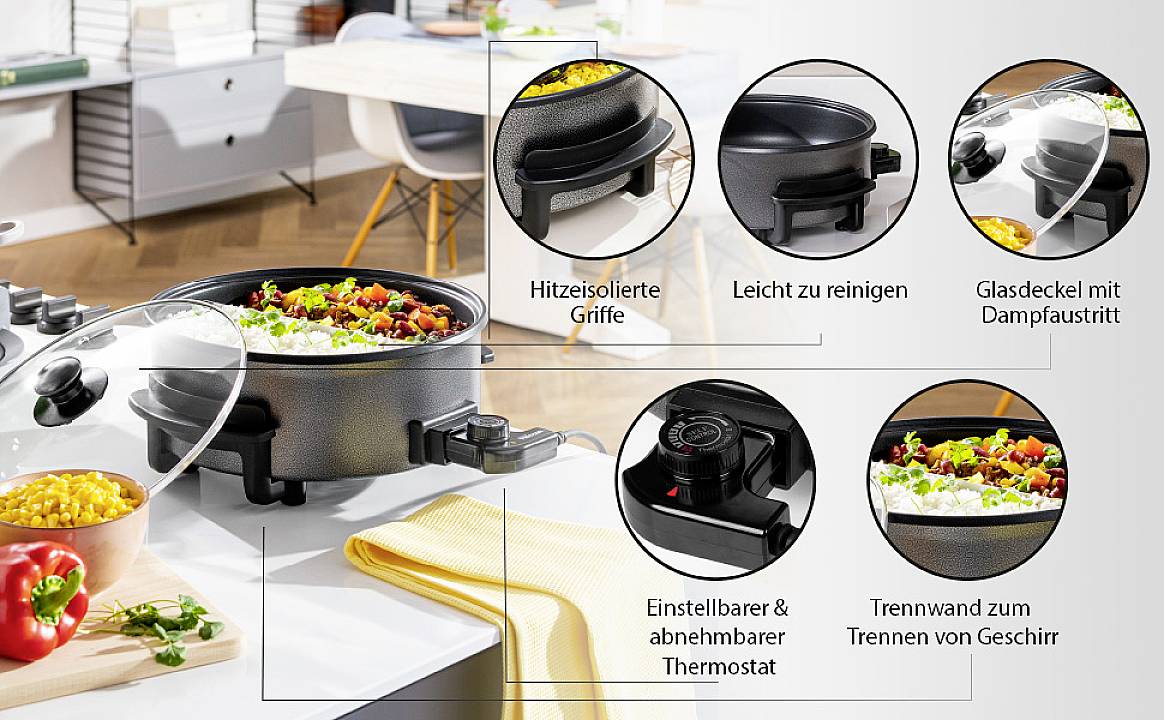 Tristar PZ-9135 Multifunktionspfanne 30 cm