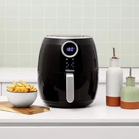 Tristar FR-6956 Heißluft-Fritteuse 4.5l Cool-Touch-Gehäuse, Überhitzungsschutz, Timerfunktion Schwarz Tristar FR-6956 Heißluft-Fritteuse 4.5l Cool-Touch-Gehäuse, Überhitzungsschutz, Timerfunktion Schwarz