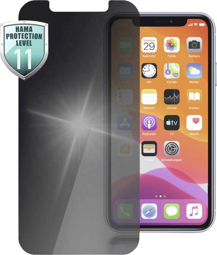 Hama "Privacy" Displayschutzglas Passend für Handy-Modell: Apple iPhone 12 mini 1 St.