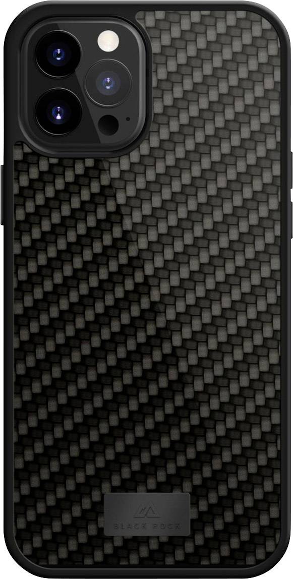 Black Rock "Protective Real Carbon" Backcover Apple iPhone 12 Pro Max Schwarz