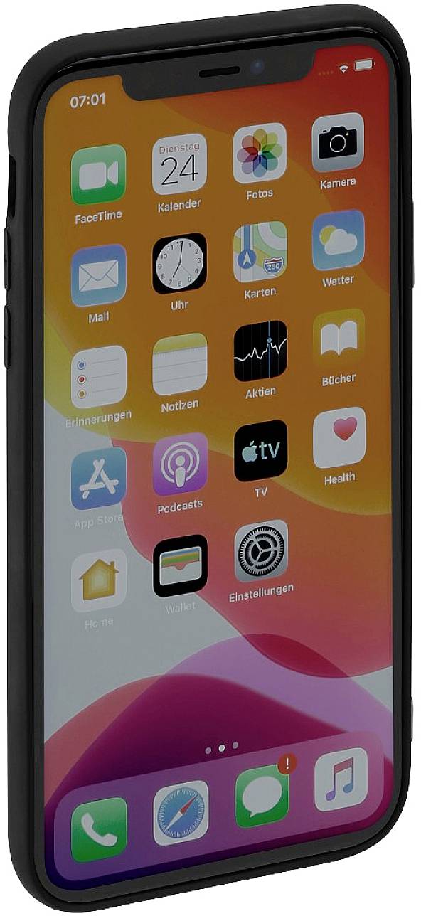 Hama "Finest Feel" Backcover Apple iPhone 12 Pro Max Schwarz