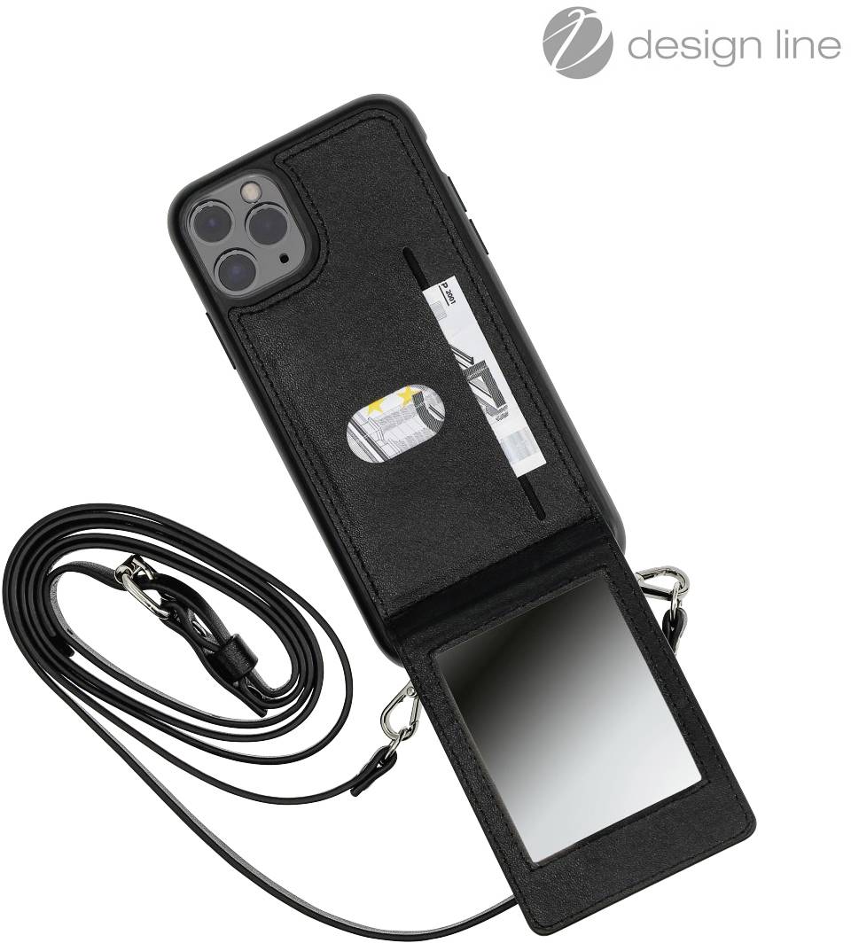 Hama Cross-Body "Mirror" Backcover Apple iPhone 12 Pro Max Schwarz 00188844