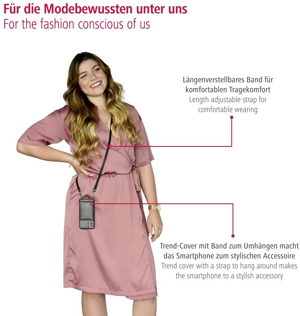 Hama Cross-Body "Mirror" Backcover Apple iPhone 12 Pro Max Schwarz 00188844