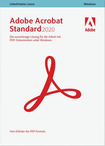 Adobe Acrobat Standard 2020 Vollversion, 1 Lizenz Windows PDF-Software