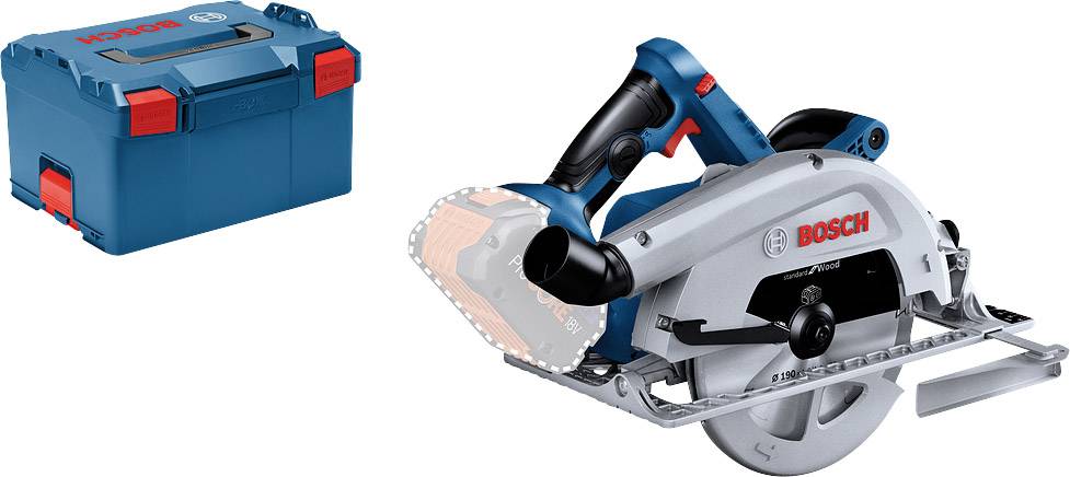 Bosch Professional GKS 18V-68 C Akku-Handkreissäge Schnitttiefe max. (90°) 68 mm ohne Akku, ohne Ladegerät, inkl. Koffer 1800 W 18 V