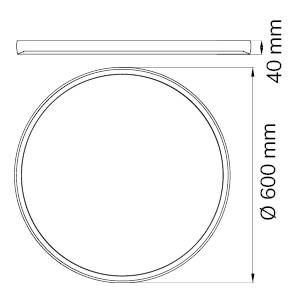 WOFI 10935 Gala LED-Deckenleuchte 44 W