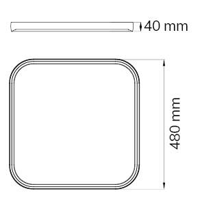 WOFI 10932 Gala LED-Deckenleuchte 35 W