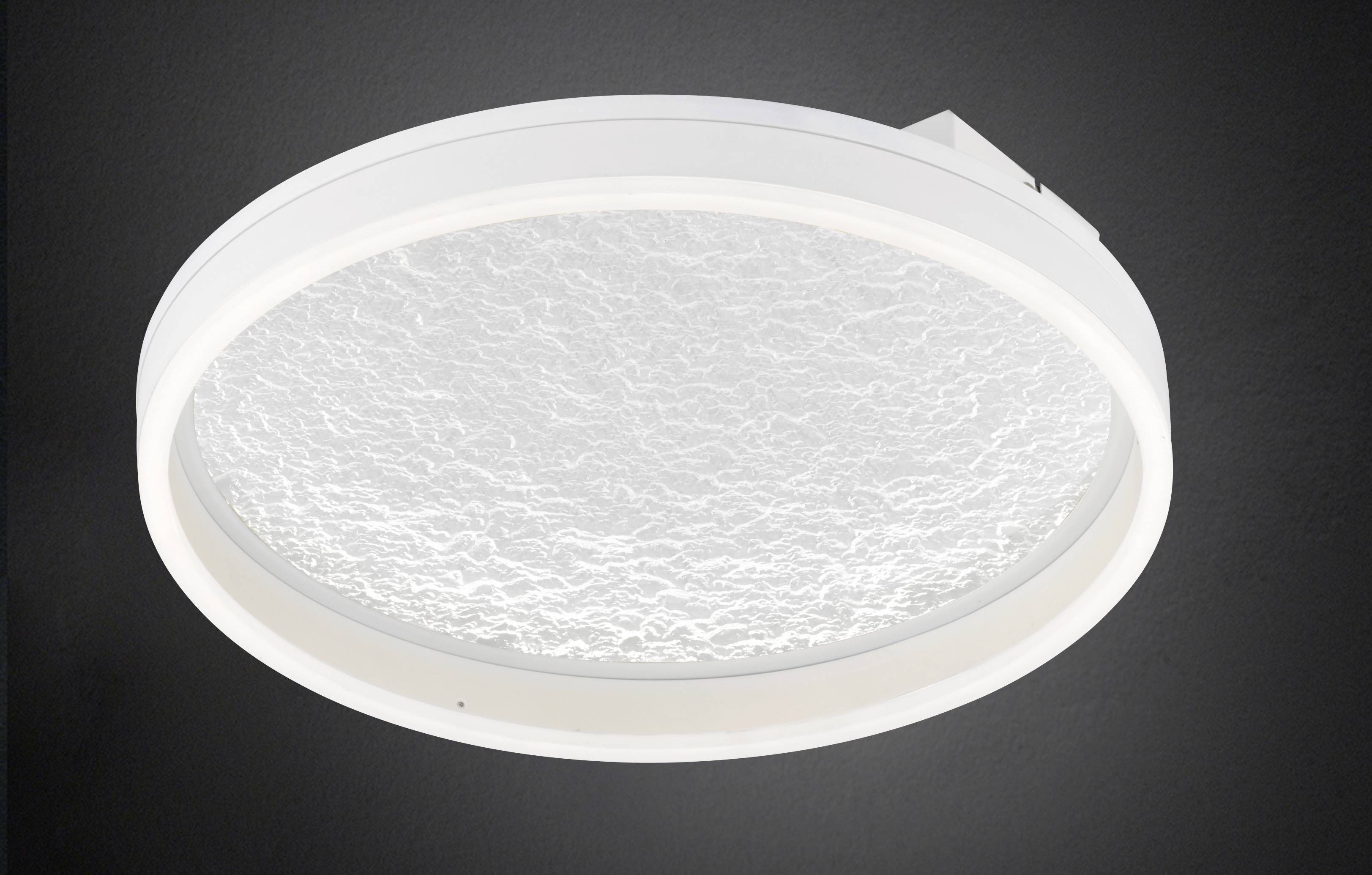 WOFI Bali 11234 LED-Deckenleuchte Weiß 30W Warmweiß Dimmbar über Lichtschalter