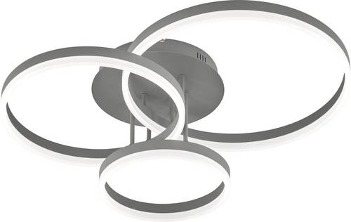 WOFI VAASA 9822.03.88.9000 LED-Deckenleuchte Anthrazit 58W Dimmbar über Lichtschalter