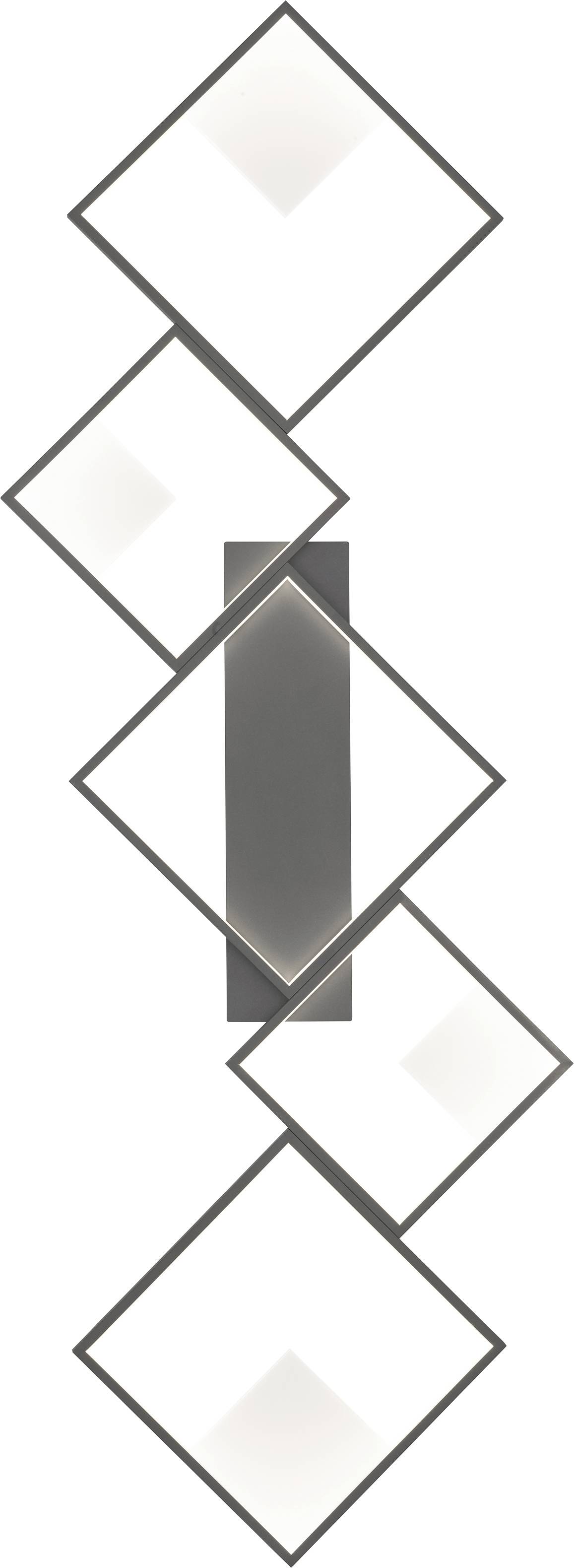 WOFI 10691 Jade LED-Deckenleuchte 45 W Anthrazit