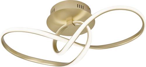 WOFI Jackson 11347 LED-Deckenleuchte Gold 26W Dimmbar über Lichtschalter
