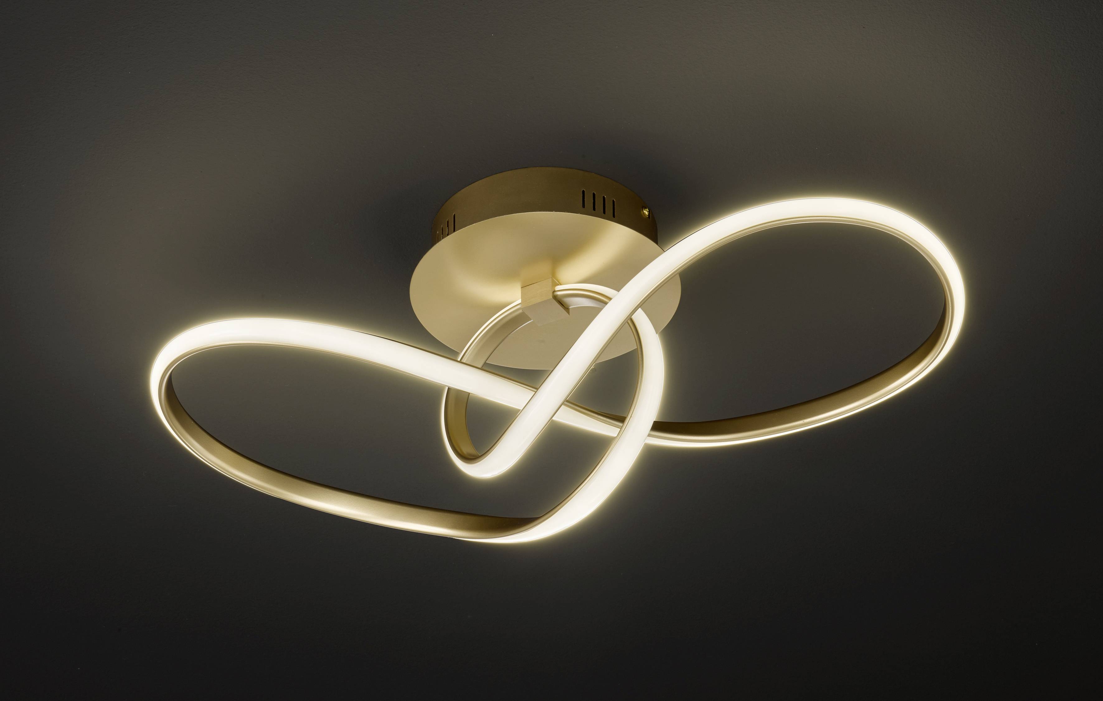 WOFI 11347 Jackson LED-Deckenleuchte 26 W Gold