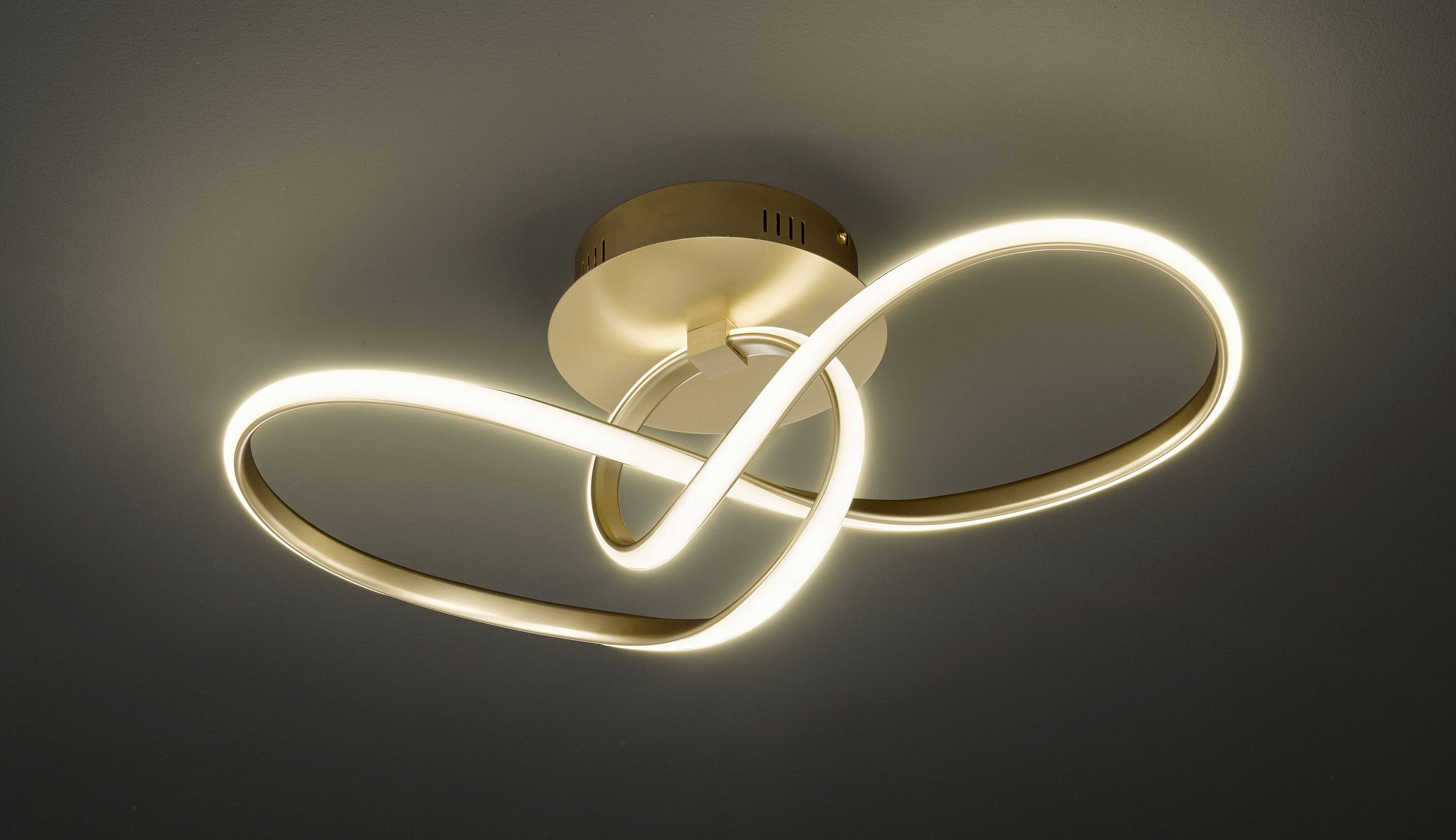 WOFI 11347 Jackson LED-Deckenleuchte 26 W Gold