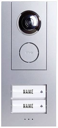 M-e modern-electronics Vistus VD ALU 6720 S Vistus Video-Türsprechanlage Kabelgebunden Komplett-Set 2 Familienhaus Silber