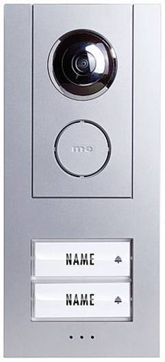 M-e modern-electronics Vistus VD ALU 6320 S Vistus Video-Türsprechanlage Kabelgebunden Komplett-Set 2 Familienhaus Silber