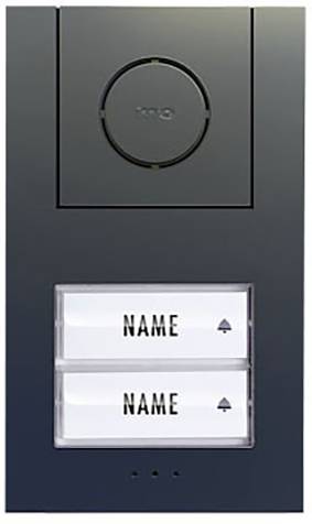 M-e modern-electronics Vistus AD ALU 4020A Vistus Türsprechanlage Kabelgebunden Komplett-Set 2 Familienhaus Anthrazit