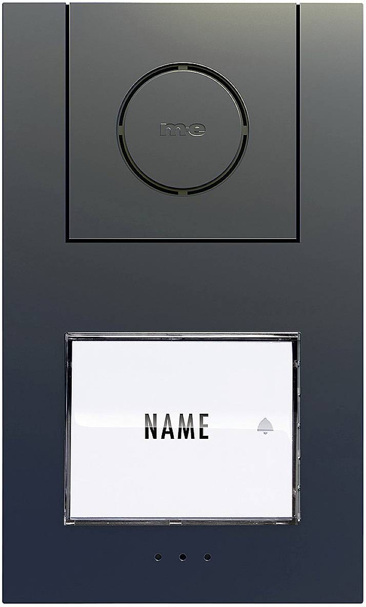 M-e modern-electronics Vistus AD ALU 410A Vistus Türsprechanlage Kabelgebunden Außeneinheit 1 Familienhaus Anthrazit