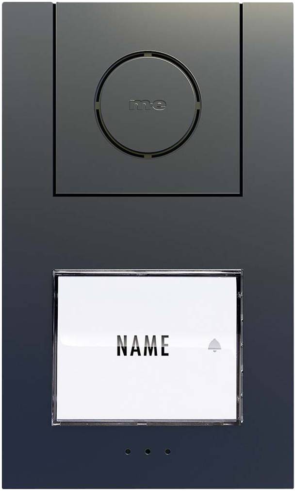 M-e modern-electronics Vistus AD ALU 410A Vistus Türsprechanlage Kabelgebunden Außeneinheit 1 Familienhaus Anthrazit