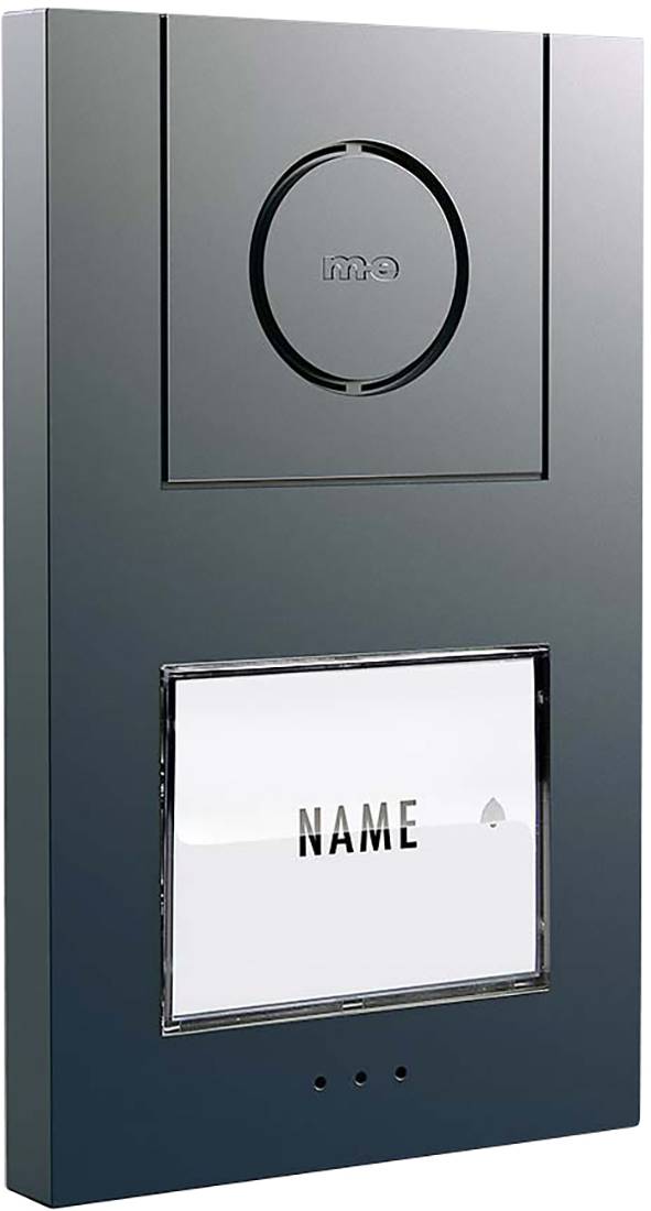 M-e modern-electronics Vistus AD ALU 410A Vistus Türsprechanlage Kabelgebunden Außeneinheit 1 Familienhaus Anthrazit