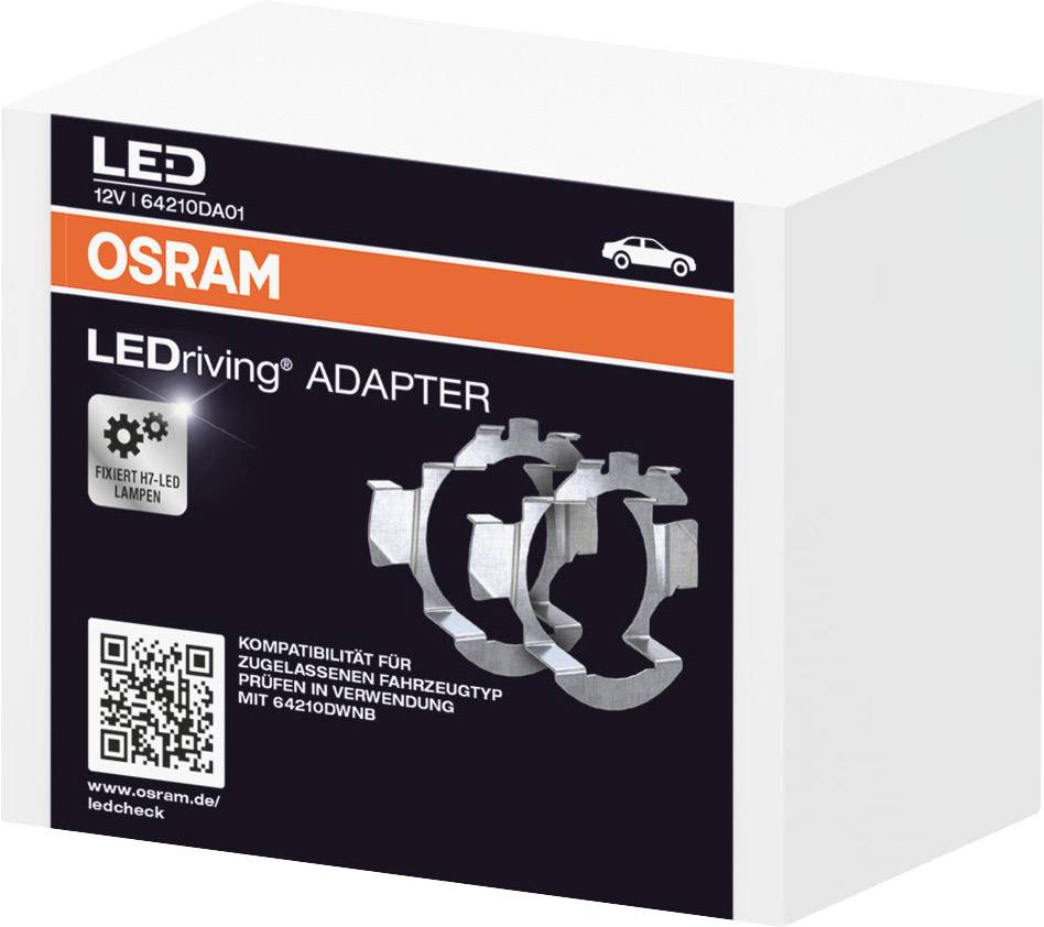 OSRAM Kfz Lampenfassung 64210DA01 Sockel PX26d Bauart (Kfz-Leuchtmittel) H7, Adapter für Night Breaker H7-LED