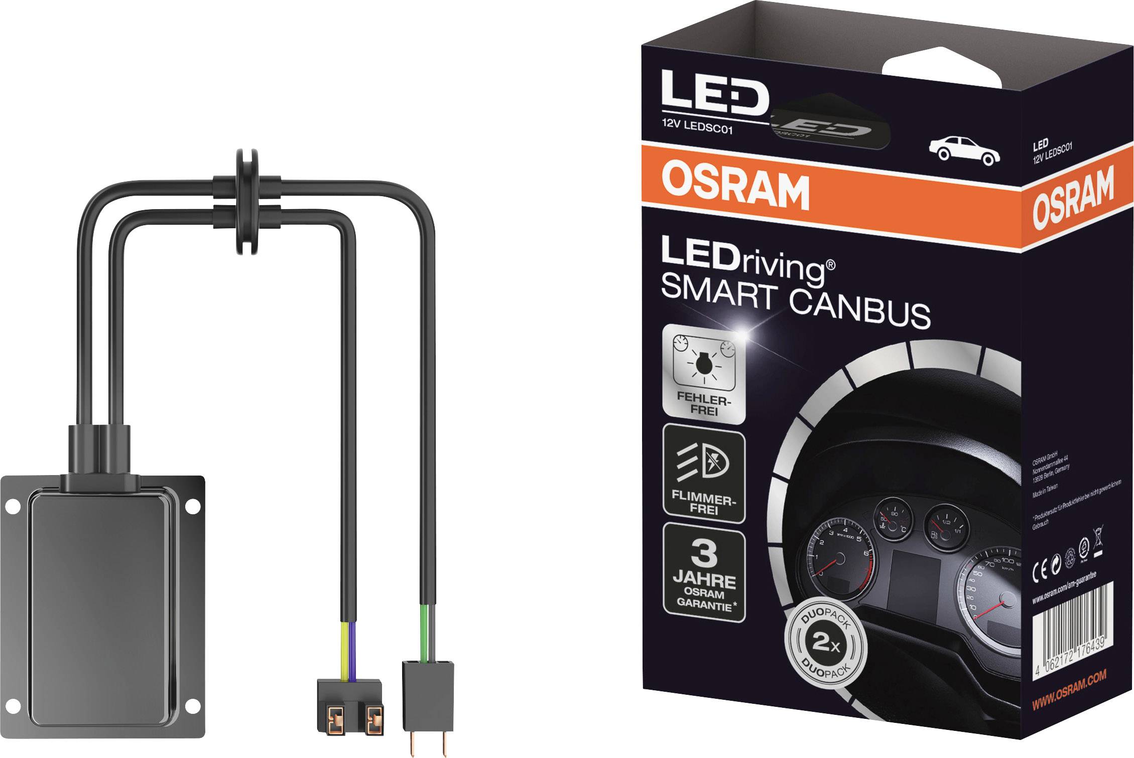 Osram Automotive Kfz Lampenfassung LEDSC01 Bauart (Kfz-Leuchtmittel) Canbus Lastwiderstand
