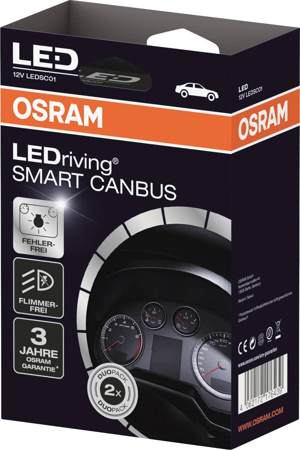 Osram Automotive Kfz Lampenfassung LEDSC01 Bauart (Kfz-Leuchtmittel) Canbus Lastwiderstand
