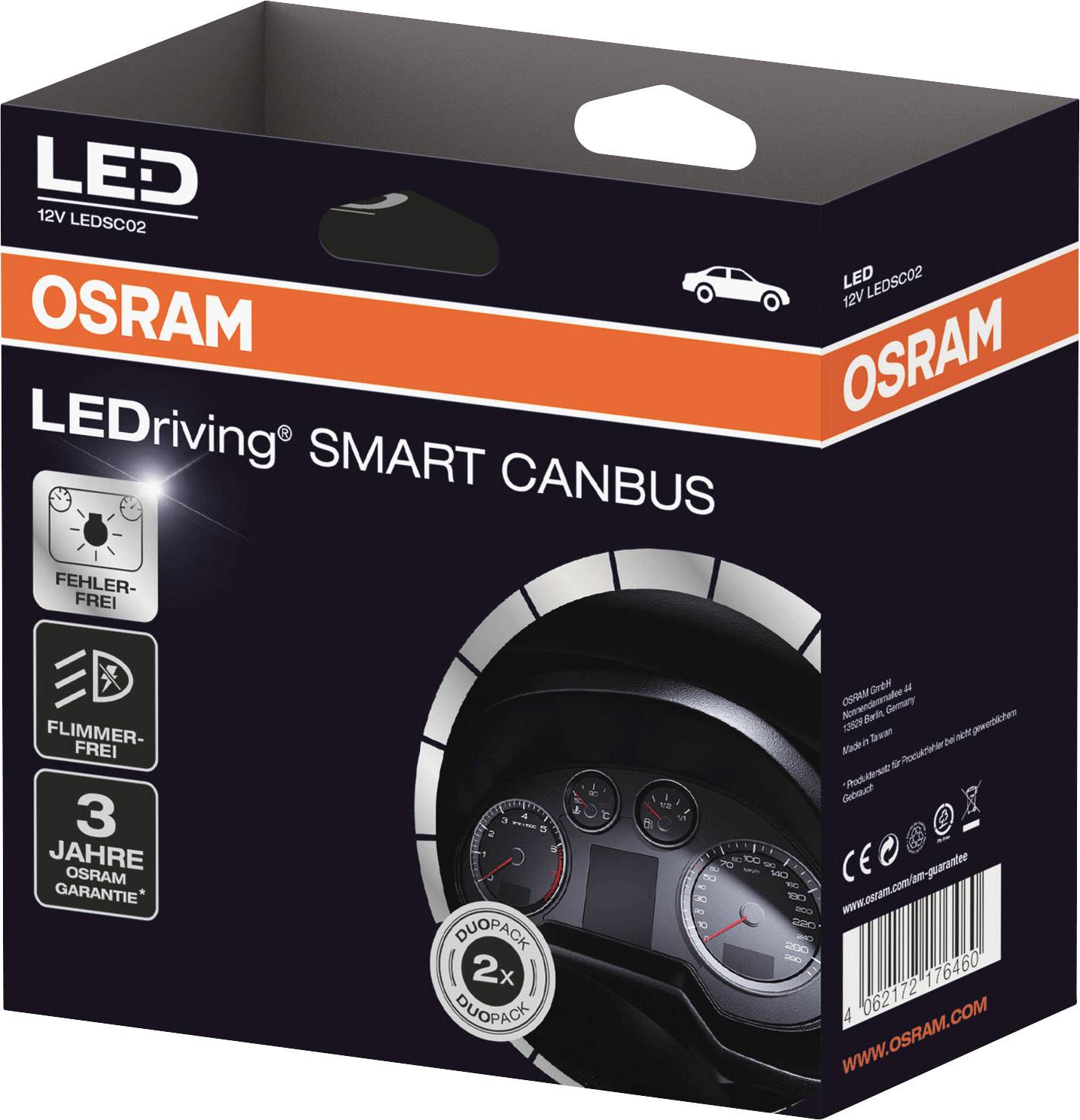 Osram Automotive Kfz Lampenfassung LEDSC02 Bauart (Kfz-Leuchtmittel) Canbus Lastwiderstand