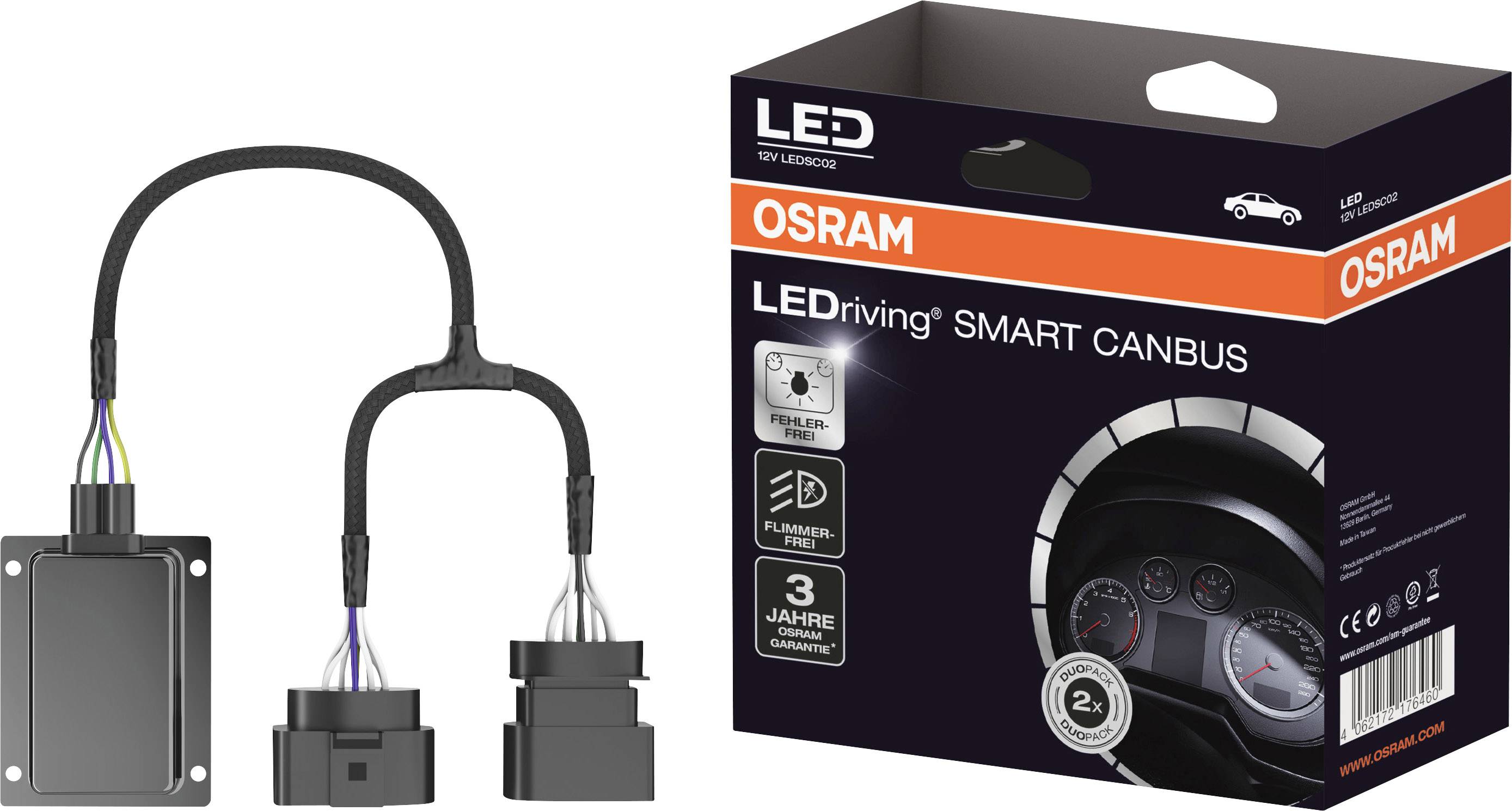 Osram Automotive Kfz Lampenfassung LEDSC02 Bauart (Kfz-Leuchtmittel) Canbus Lastwiderstand