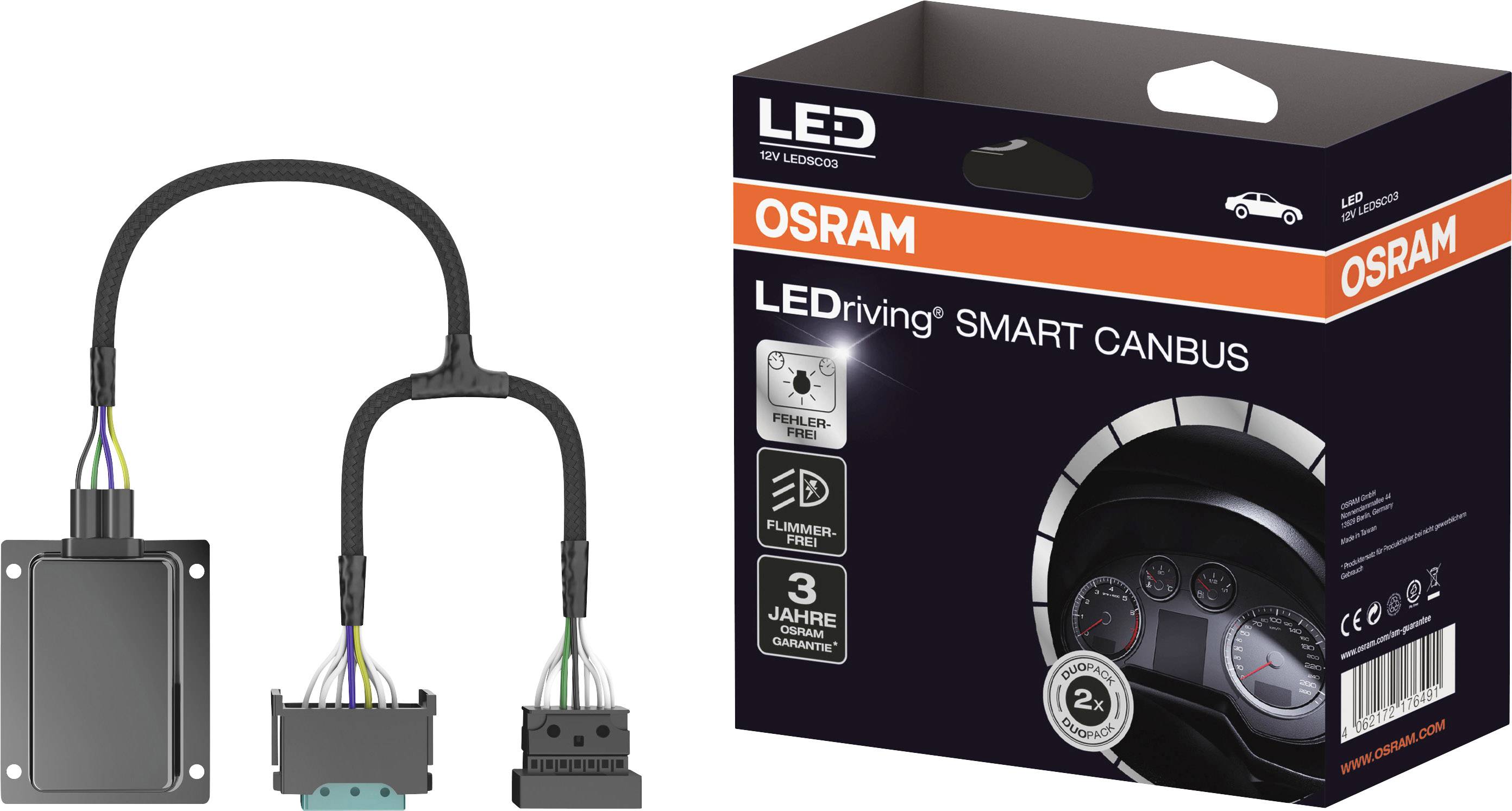 Osram Automotive Kfz Lampenfassung LEDSC03 Bauart (Kfz-Leuchtmittel) Canbus Lastwiderstand