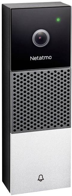 Netatmo IP-Video-Türsprechanlage WLAN Komplett-Set 1 Familienhaus Schwarz, Silber