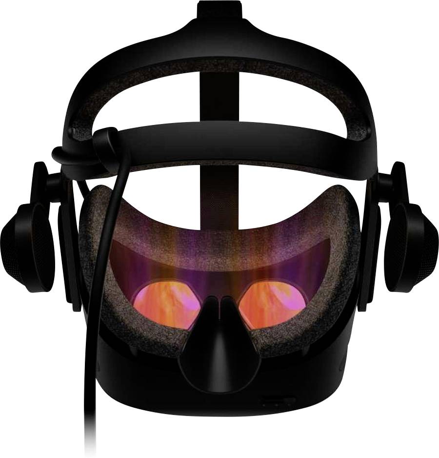 HP Reverb G2 Virtual Reality Brille Schwarz inkl. Controller, inkl. Bewegungssensoren, mit integriertem Soundsystem