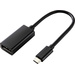 Renkforce USB-C® / DisplayPort Adapterkabel USB-C® Stecker, DisplayPort Buchse 0.14 m Schwarz RF-46