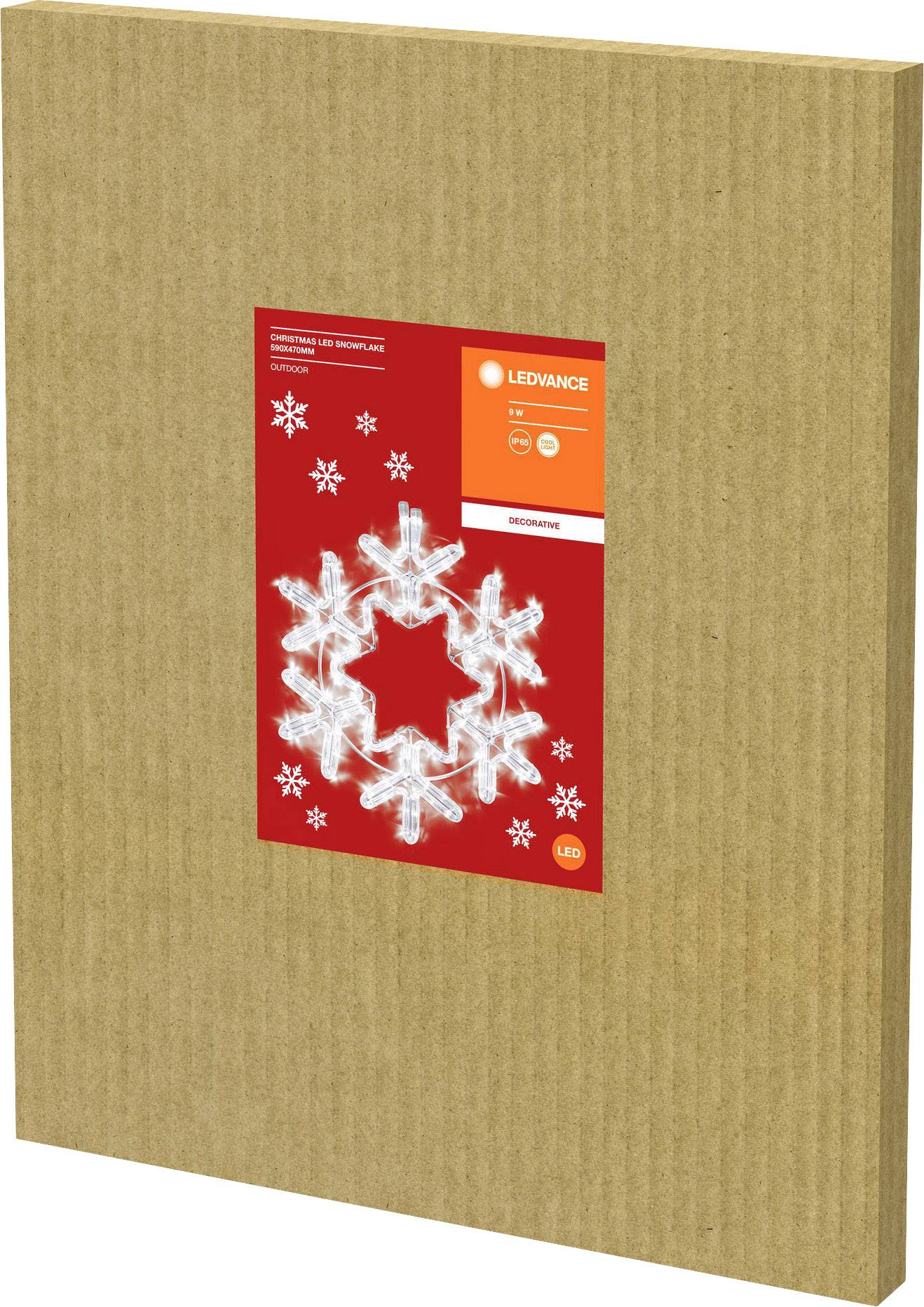 LEDVANCE 4058075509603 Motiv-Lichterkette Schneeflocke Innen netzbetrieben LED Kaltweiß