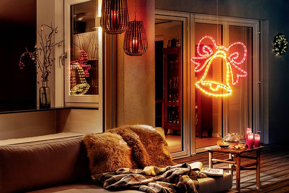 LEDVANCE 4058075509627 Motiv-Lichterkette Glöckchen netzbetrieben LED Warmweiß