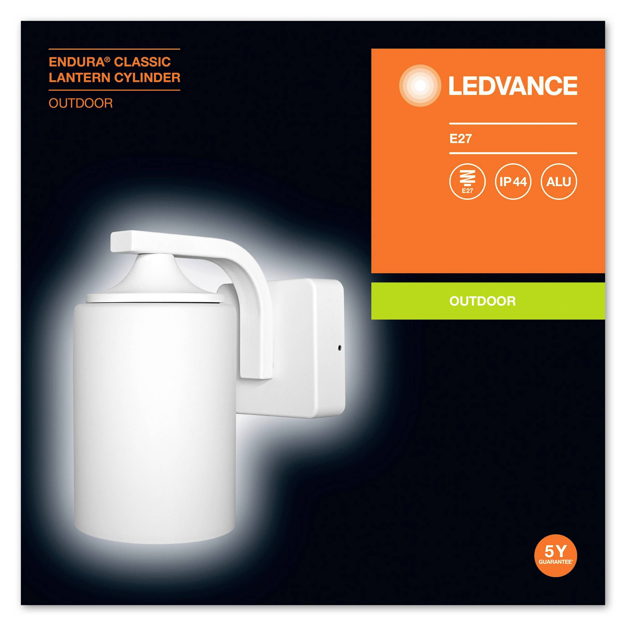 LEDVANCE ENDURA CLASSIC LANTERN CYL E27 WT LEDV 4058075392649 Wandleuchte E27 Weiß