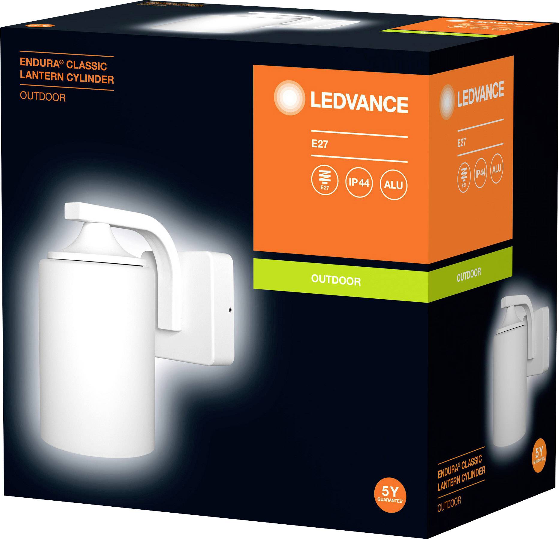 LEDVANCE ENDURA CLASSIC LANTERN CYL E27 WT LEDV 4058075392649 Wandleuchte E27 Weiß