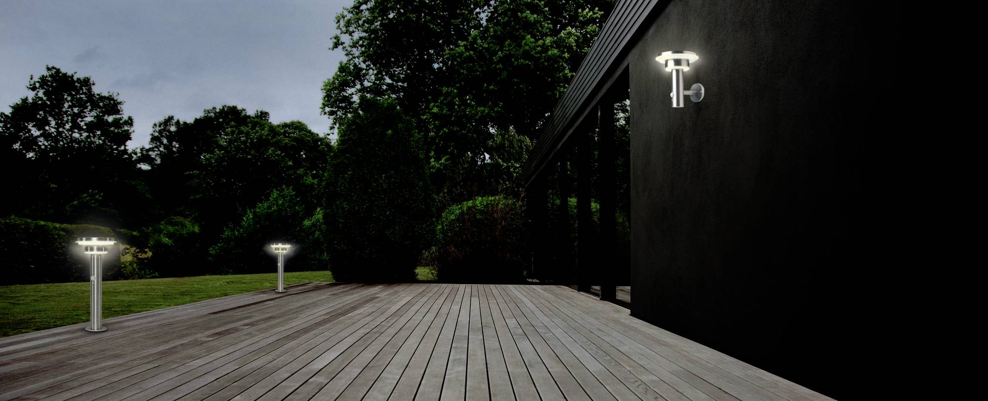 LEDVANCE ENDURA STYLE SOL WALL2CIRCLE6WST LEDV 4058075392687 Solar-Außenwandleuchte mit Bewegungsmelder 6W Stahl