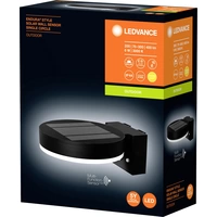 LEDVANCE ENDURA STYLE SOL WALLCIRCLE6WBK LEDV 4058075392762 Solar-Außenwandleuchte mit Bewegungsmelder 6W Schwarz LEDVANCE ENDURA STYLE SOL WALLCIRCLE6WBK LEDV 4058075392762 Solar-Außenwandleuchte mit Bewegungsmelder 6W Schwarz