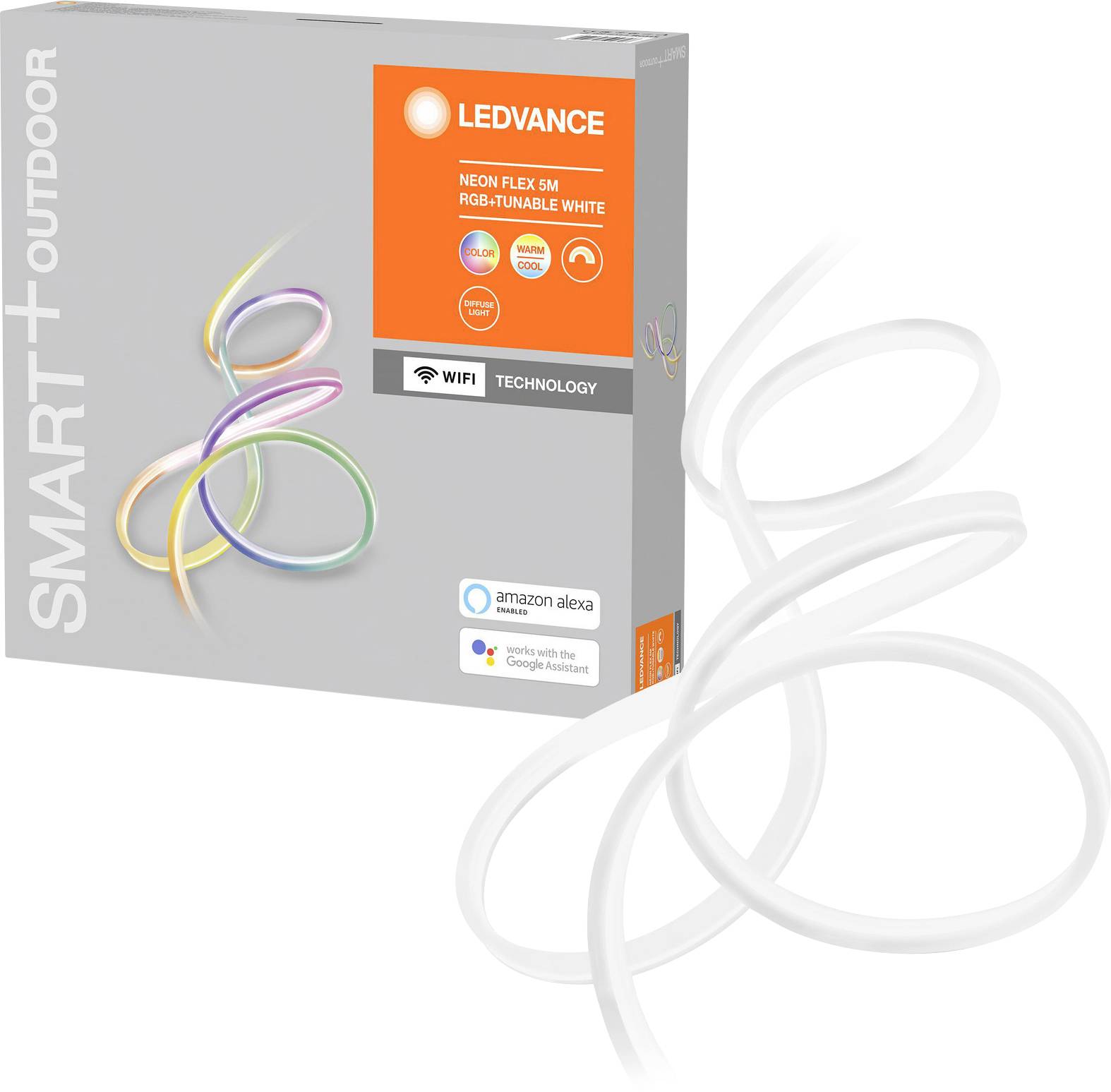 LEDVANCE SMART+ NEON FLEX MULTICOLOR 5M 4058075504806 LED-Streifen mit Stecker 230V 5m RGBW 5m